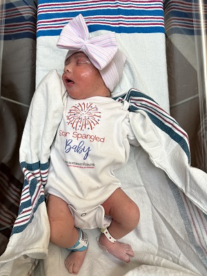 A close up of Baby Eunice