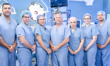 Dr. Daniel McLean and his surgical team