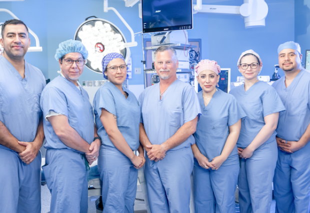 Dr. Daniel McLean and his surgical team