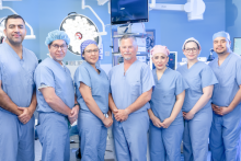 Dr. Daniel McLean and his surgical team